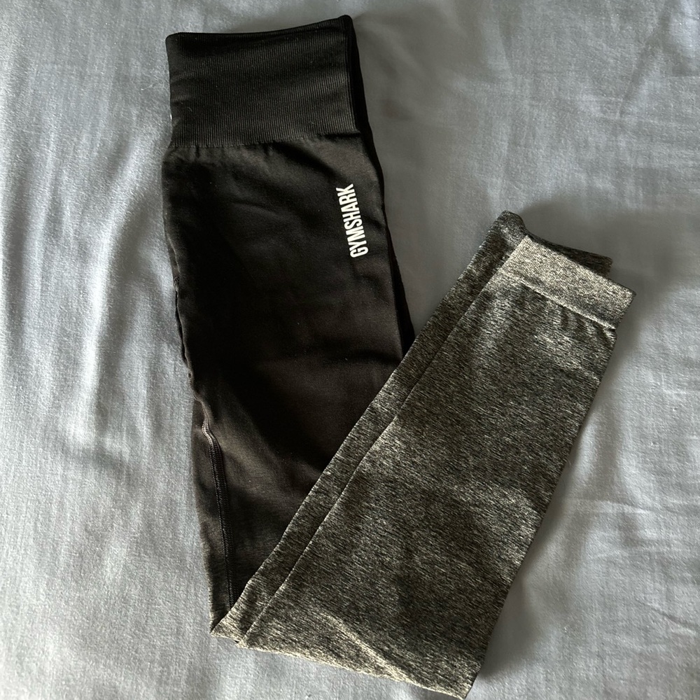 Gymshark Charcoal and Black Leggings